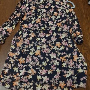 Floral  Dress - Multicolor